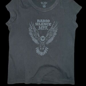 Brandy Melville  Black Graphic Tee